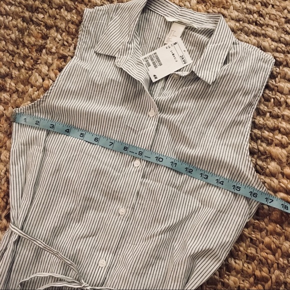 ❌ SOLD ❌ H&M | striped sleeveless shirt dress - Picture 6 of 7